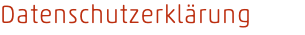Datenschutzerklärung